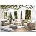 Set Lounge In Rattan Marrone Chiaro 4 Posti Ardea - Foto miniatura 10