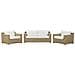 Set Lounge In Rattan Marrone Chiaro 4 Posti Ardea - Foto miniatura 1