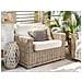 Set Lounge In Rattan Marrone Chiaro 4 Posti Ardea - Foto miniatura 8
