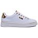 Beckie Women's Lace Up Casual Sneakers In White Gold - Foto miniatura 2