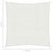 Vela Parasole 160 G / m Bianca 2,5x2,5 M In Hdpe - Foto miniatura 6