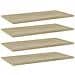 Ripiani per Libreria 4pz Rovere Sonoma 60x30x1,5cm Multistrato - Foto miniatura 1