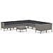 Set Divani Da Giardino 11 Pz Con Cuscini In Polyrattan Grigio - Foto miniatura 2