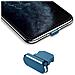 Cappuccio Protettivo Compatibile Con Apple Iphone In Blu Navy - Spina Di Protezione Dalla Polvere Spina Per La Porta Di Ricarica Antipolvere - Foto miniatura 1