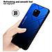Custodia Compatibile Con Huawei Mate 20 Pro In Blu - Nero - Coperchio Protettivo Bicolore In Vetro Temperato E Silicone Tpu - Foto miniatura 6
