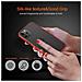 Custodia Compatibile Con Apple Iphone 11 Pro Max In Rosso Opaco - Bottoni Neri - Coperchio Protettivo Ibrido Con Interno In Silicone Tpu E Retro In Plastica Opaca - Foto miniatura 3