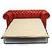 Divano Chesterfield Letto Chesterfield First Class - 3 Posti - Rosso - Pelle - Foto miniatura 1