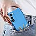 Cover Per Samsung S23 Semi-rigida Finitura Soft-touch Serie Fast Cover Azzurra - Foto miniatura 2