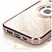 Cover Per Iphone 14 Plus Glitter Amovibile Silicone Gel Protecam Spark Rose Gold - Foto miniatura 3