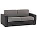 Divano Fisso Mara, Divano A 3 Posti, 100% Made In Italy, Sofà Soggiorno, In Tessuto Imbottito, Con Braccioli Slim, Cm 200x95h90, Grigio E Antracite - Foto miniatura 2
