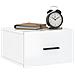 Comodini A Muro 2 Pz Bianco Lucido 35x35x20 Cm - Foto miniatura 3