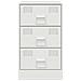 Comodino Bianco 34,5x39x62 cm in Acciaio - Foto miniatura 8