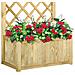 Fioriera In Legno Di Pino Impregnate Con Pannello L80xp40xh172 Cm Lasa - Foto miniatura 2