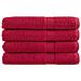 Asciugamani Premium SOLUND 4 pz Rossi 100x200 cm 600 g /m² - Foto miniatura 1