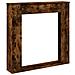 Cornice Per Camino Rovere Fumo 100x20x100 Cm In Truciolato - Foto miniatura 2