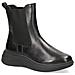 Black Casual Leather Booties Stivaletti Pelle Scarpe Donna Nero Eu 36, 9-25417-27-022 - Foto miniatura 2