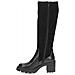 Black Comb Casual Closed Boots Stivaletti Pelle Scarpe Donna Nero Eu 39, 9-25604-41-019 - Foto miniatura 3
