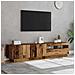 Mobile Porta TV con LED Legno Antico 180x35x40 cm Truciolato - Foto miniatura 4