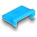 20949 Clip Sicura Bloccaporte Micro-usb Blu 10 Pz - Foto miniatura 2