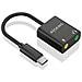 AISENS A109-0767, USB-C, 2x 3.5 mm, 0,1 m, Nero - Foto miniatura 3
