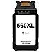 Cartuccia D'inchiostro Nero Rigenerata Pg560xl - Sostituisce 3712c001/3713c001 - Foto miniatura 1