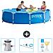 Piscina Fuori Terra - In Giro - 305x305x76 Cm - Blu - Include Accessori Coordinati Cb82 - Foto miniatura 1