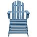 Lusso Casadino -  Sedia Giardino Adirondack Con Ottomana Massello Di Abete Blu - Foto miniatura 1