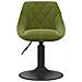 Sedie Da Pranzo Girevoli 2 Pz Verde Chiaro In Velluto - Foto miniatura 3