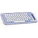Tastiera Wireless 920-013078  (Layout QWERTY) Colore Lillà. Bianco - Foto miniatura 2