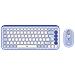 Tastiera Wireless 920-013078  (Layout QWERTY) Colore Lillà. Bianco - Foto miniatura 1