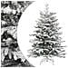 Albero Natale Artificiale Incernierato con Neve Fioccata 210 cm - Foto miniatura 2