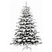 Albero Natale Artificiale Incernierato con Neve Fioccata 210 cm - Foto miniatura 3