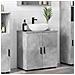 Mobile da Bagno con lo scaffale Grigio cemento 61 x 35 x 64 cm - Foto miniatura 2