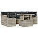 Set Divano da Giardino 7 pcs Grigio chiaro 100 x 55 x 73 cm - Foto miniatura 1