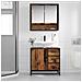 Set di mobili per il bagno 2 pcs Legno vecchio 65 x 33 x 60 cm - Foto miniatura 4