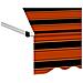 Lusso Casadino -  Tenda Da Sole Retrattile Manuale 300 Cm Arancione E Marrone - Foto miniatura 4