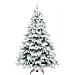 Albero di Natale artificiale con 300 LED Bianco 210 cm PE e PVC - Foto miniatura 4