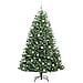 Albero di Natale Artificiale con Rami Pieghevoli Verde 210 cm - Foto miniatura 3