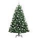 Albero di Natale Artificiale con Rami Pieghevoli Verde 210 cm - Foto miniatura 4