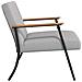 poltrona Grigio Nuvola 59 x 75 x 78 cm Tessuto - Foto miniatura 5