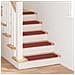 Tappetini per scale autoadesivi 15 pcs Rosso 65 x 21 x 4 cm - Foto miniatura 2