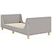 Struttura letto bambini con testata Grigio chiaro 80 x 200 cm - Foto miniatura 1