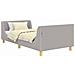 Struttura letto bambini con testata Grigio chiaro 80 x 200 cm - Foto miniatura 3