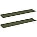 Scaffale da parete 2 pcs Verde oliva 100 x 18 x 2,5 cm - Foto miniatura 1