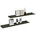 Scaffale da parete 2 pcs Verde oliva 100 x 18 x 2,5 cm - Foto miniatura 3