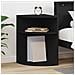 Tavolino Nero 39,7 x 39,7 x 60 cm Legno multistrato - Foto miniatura 2