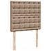 Letto Pouf con Materasso Cappucino 100x200 cm Similpelle - Foto miniatura 9