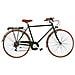 Bici Misura 28 City Bike Vintage Linea Sport Peugeot Bicicletta Da Uomo Con Cambio 6v Completa Di Accessori Luci A Led - 54 Verde Scuro - Foto miniatura 1