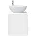 Mobile Lavabo da Parete Bianco Lucido 49,5 x 44,5 x 65 cm - Foto miniatura 3