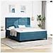 Letto a molle con materasso Blu 180 x 200 cm Velluto - Foto miniatura 2